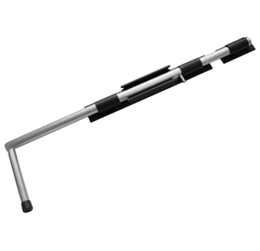 Засов ДОБРЫНЯ 600 мм мод.2 черный d-20мм  Домарт