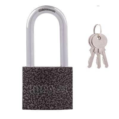 Замок навесной ЗН-800дд-50 мм (3кл.) длин.дужка, чугун   НОРА-М